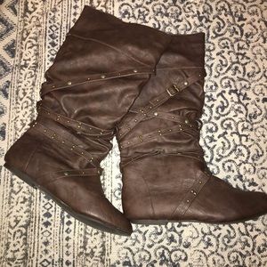 Brown Slouchy Boots